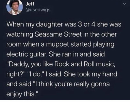 Dad rocks!