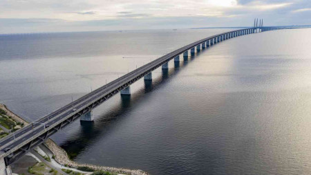 Öresundsbron, between Denmark and Sweden