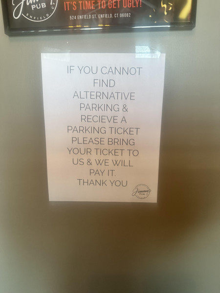 Local bar will pay your ticket if they’re parking lot is full