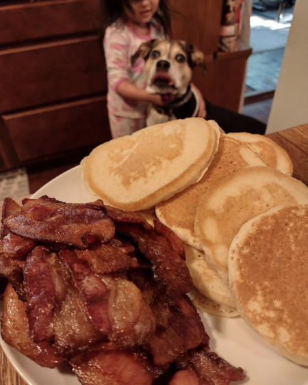 Bacon and pancakes