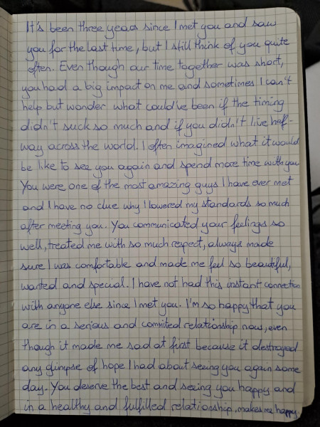 Found in a notebook someone forgot at the train station