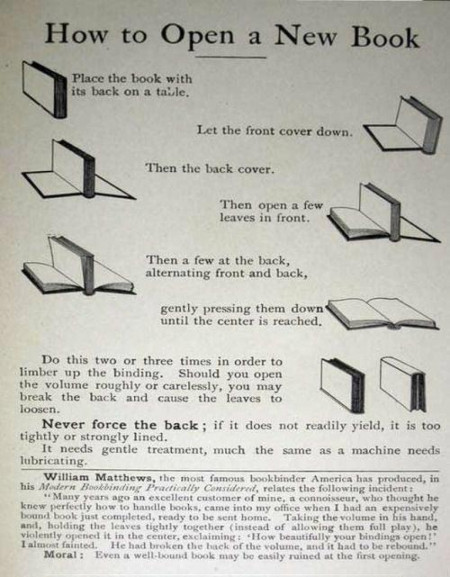 How to open a new book