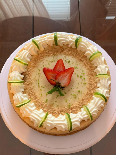 Key lime cheesecake! Homemade