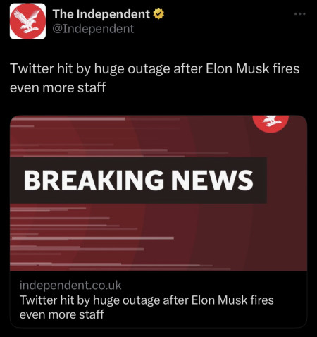 Twitter hit by huge outage after latest round of firings from Elon Musk