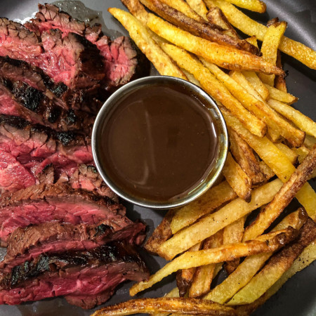 Steak Frites with “Chippy Sauce”