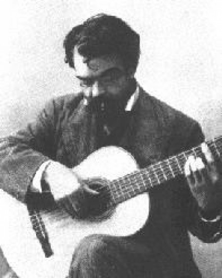 Francisco Tárrega, Spanish composer and guitar artist was born today (1852)