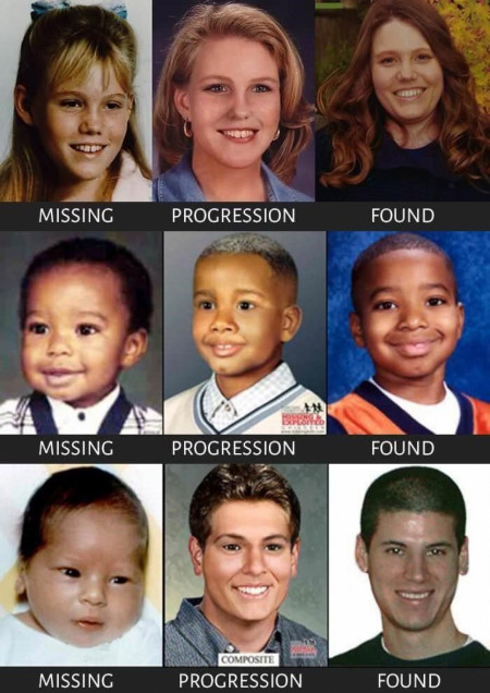 The accuracy of missing child age progression photos