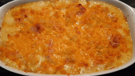 Mac&amp;amp;cheese bake, right out of the oven