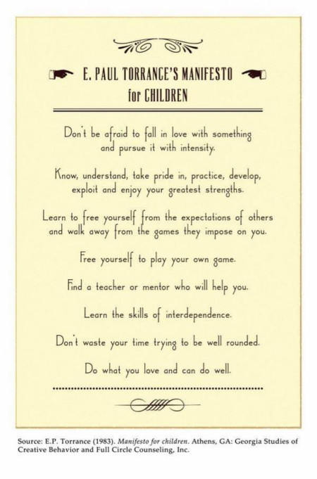 Manifesto for Children