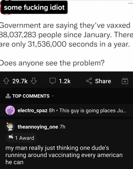 Vax man, vaccinator of men, slaughter of virus, runner of America