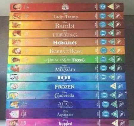 Disney DVD packaging