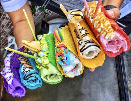 Ice cream tacos come in every flavor and color