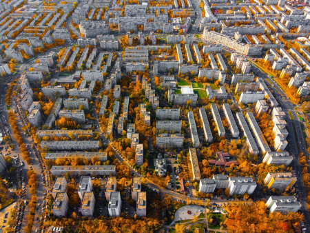 Good communist urban planning - Drumul Taberei neighbourhood in Bucharest