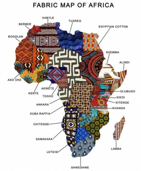 Fabric map of Africa