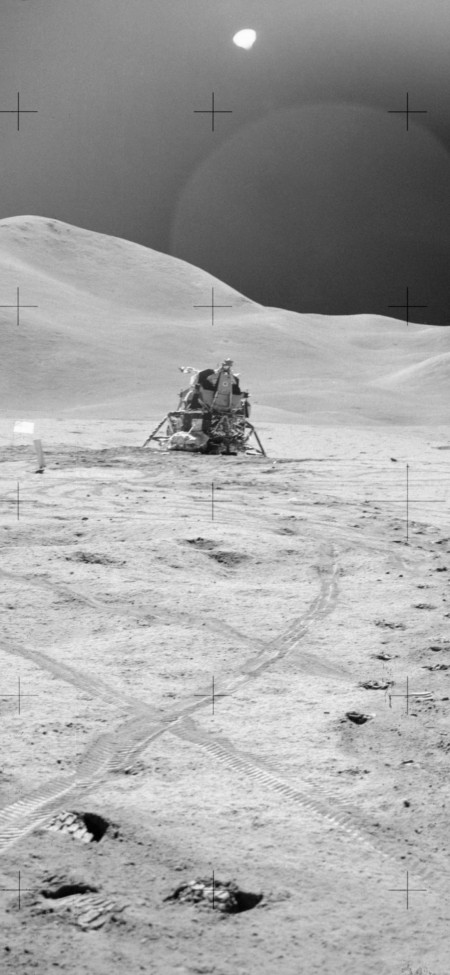 Apollo 15 Lunar Module &quot;Falcon&quot; photographed on lunar surface