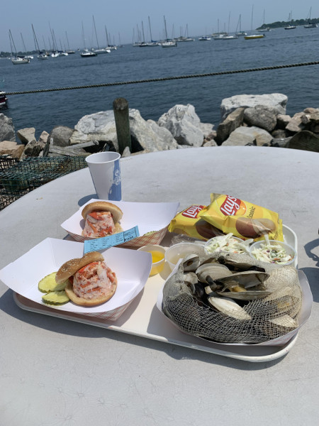 When in New England, seafood is a must! 🦞🐚