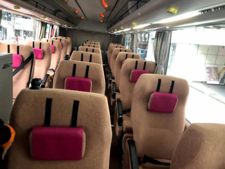 Diglett chairs on a bus