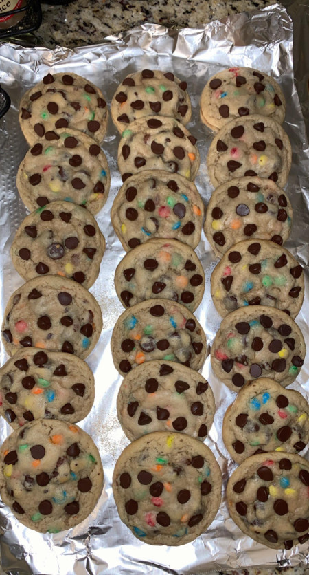 M&amp;amp;M Chocolate Chip Cookies!