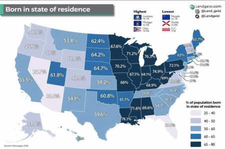 Born in state of residence