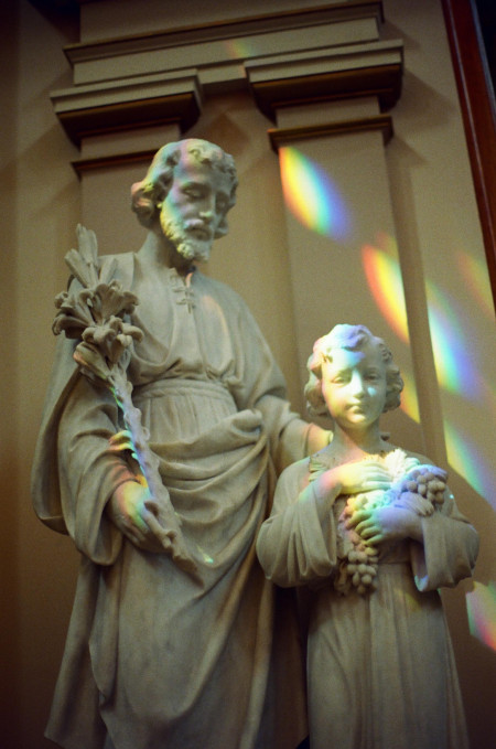 Saint Joseph statue in the Nashville Cathedral