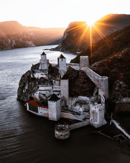 The Golubac Fortress on the Danube, Serbia