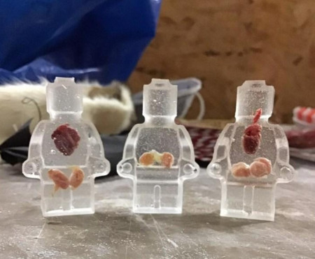 From Facebook marketplace near me - man takes mouse hearts and testicles, encases them in transparent resin Lego men, sells for £5 each 💓