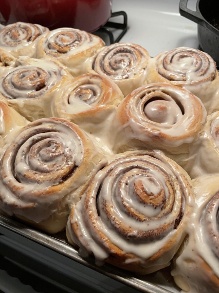 After many failed attempts, I finally made cinnamon rolls without the sugar burning the bottom