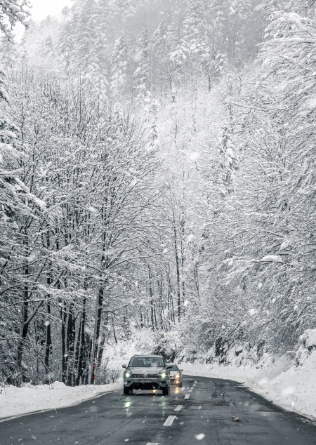 First snow in Croatia this fall