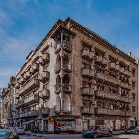 A street corner in Bucharest