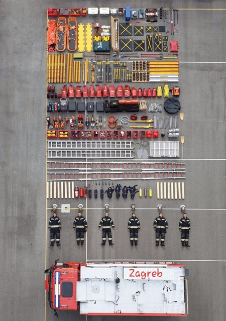 Contents of a single fire truck