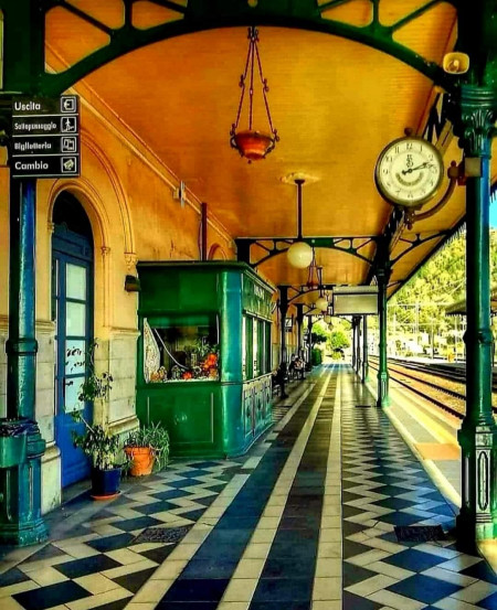 Taormina, Sicily. Train station