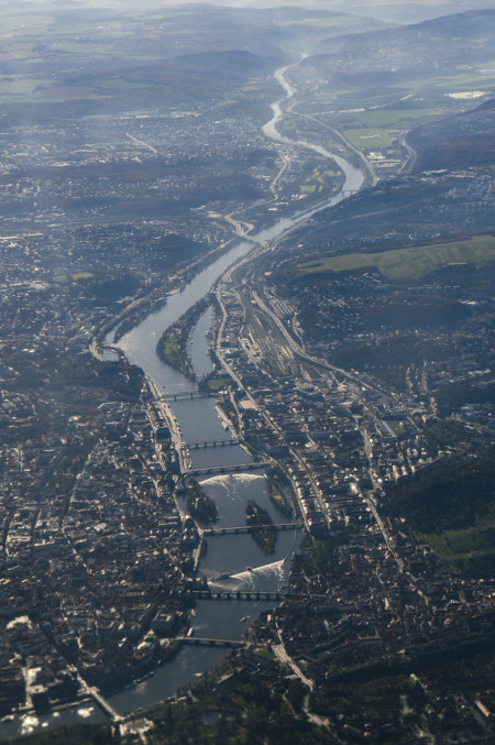 Prague from the sky