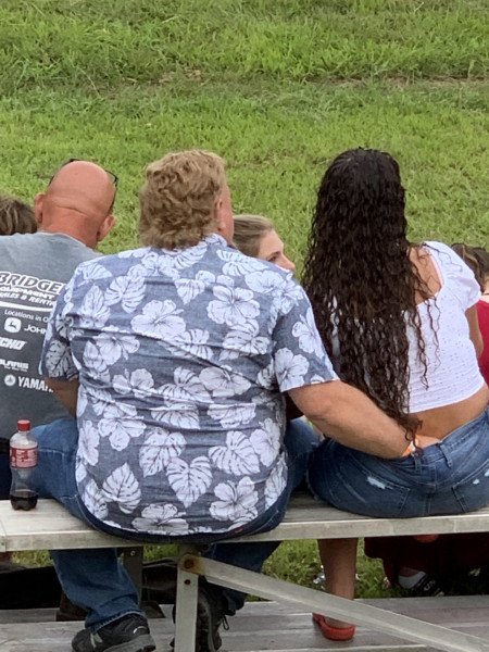 At the county fair, and before you ask… yes… he did sniff after