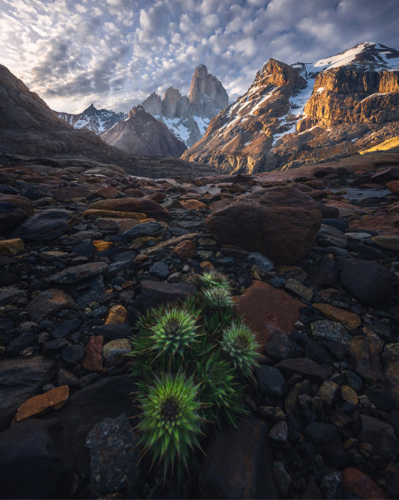 Sunrise in a remote corner of Patagonia