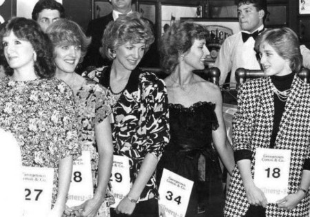 Princess Diana look-alike contest in Washington D. C. , 1985