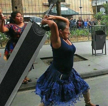 Granny, wielder of the mega chankla