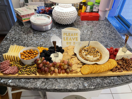 The organization of this charcuterie board