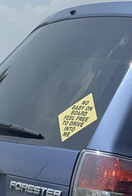 No baby on board