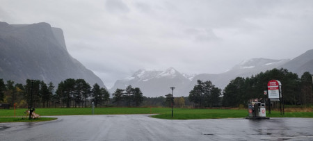 View from the parking lot of a supermarket outside of Molde, Norway