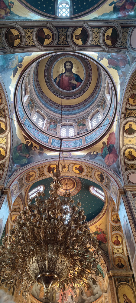 The dome of St. Nicholas&#039;s Church, Piraeus, Greece