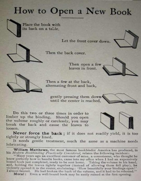 1950s guide to open a new book