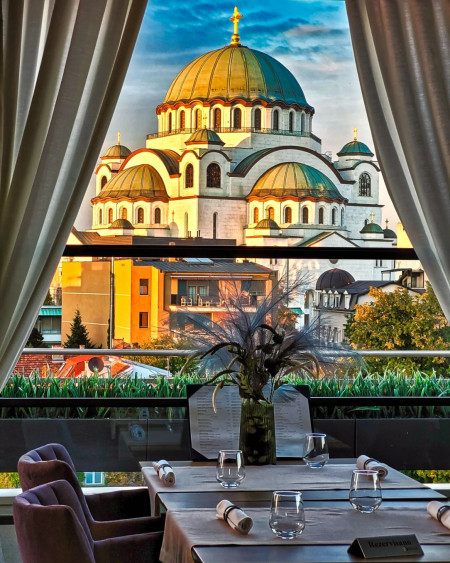 A view from a nice restaurant in Belgrade