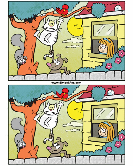 Spot the six differences between the two panels! Reply, &quot;got it&quot; once you find all six