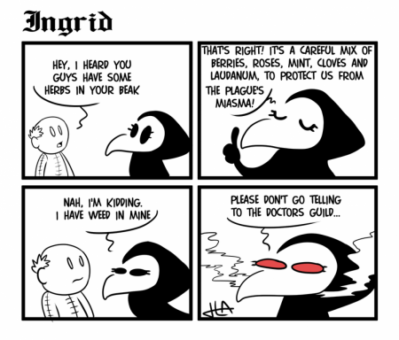 Ingrid the Plague Doctor: Special Herbs (comic by Harry Amorós)