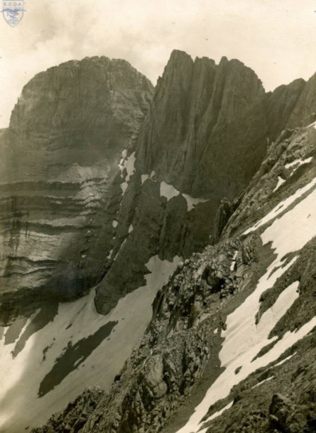 The summit of Olympus, Greece, by the Swiss photographer François-Frédéric Boissonnas (1919)