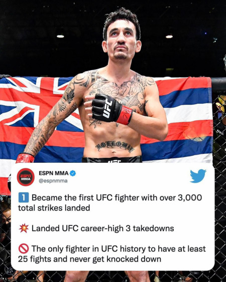 UFC Vegas 42 was a milestone night for Max “Blessed” Holloway!