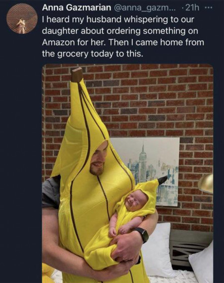 Wholesome banana dad!