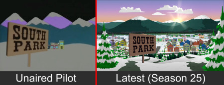 South Park, back then versus now