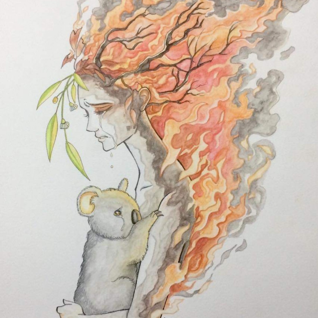 Heartbreaking depiction of the Australian bushfires