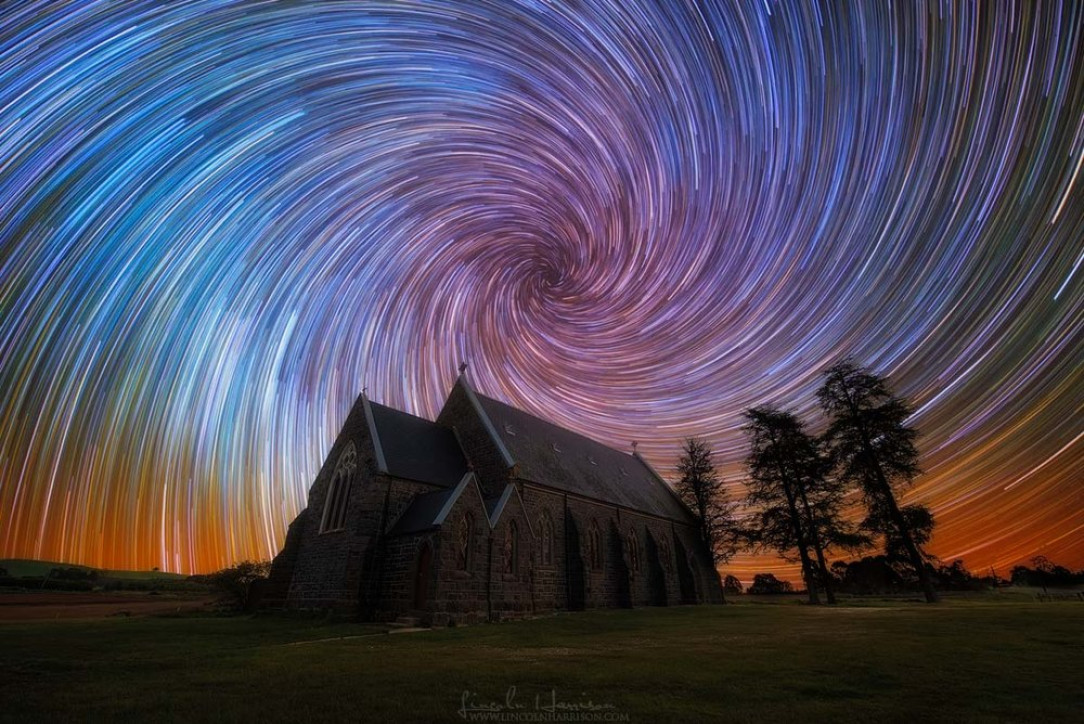 Vortex Startrails done in camera using a motorized zooming machine. 160 x 30 seconds f2.8 iso2500